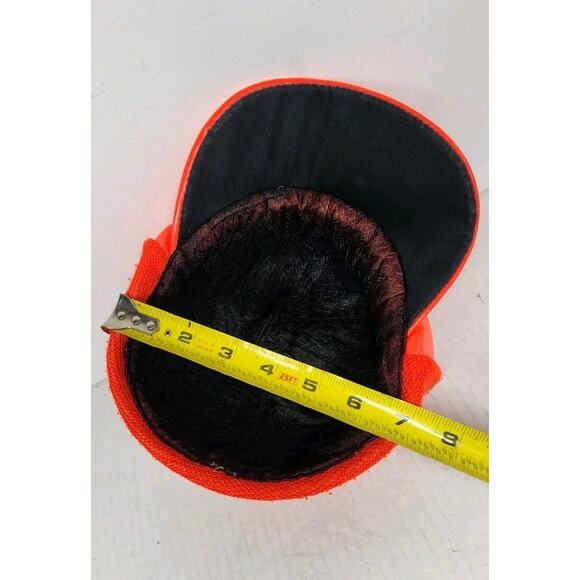 Vintage Ted Williams Hunting Hat Orange Folding Ear Warmers Sz 7 1/8 Sears - Picture 5 of 15